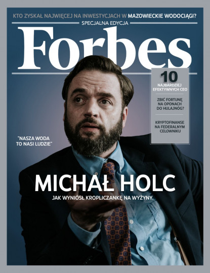 fikcyjna okładka magazynu „Forbes" / www.linkedin.com/michalholc 