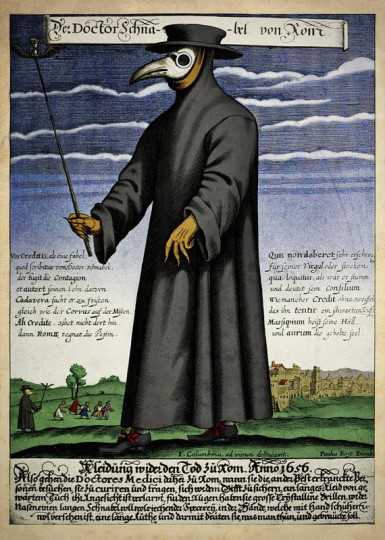 "Doktor Schnabel („dziób”) z Rzymu, 1656