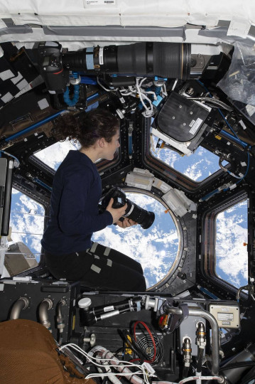 Astronautka Christina Koch na Międzynarodowej Stacji Kosmicznej