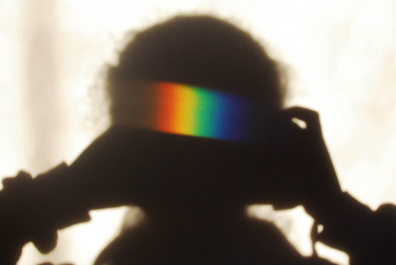 Rainbow shadow selfie / Katy Appleton / Royal Photographic Society 