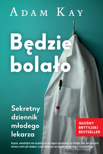 okładka polskiego wydania książki „Będzie bolało" Adama Kaya / Wydawnictwo Insignis 