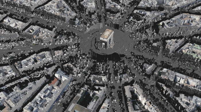 Paryż w 3D, źródło: Google