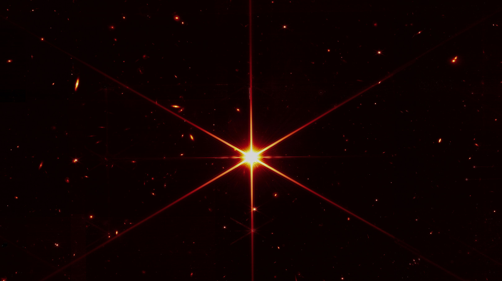 gwiazda 2MASS J17554042+6551277 zarejestrowana przez Kosmiczny Teleskop Jamesa Webba / NASA / STScl 