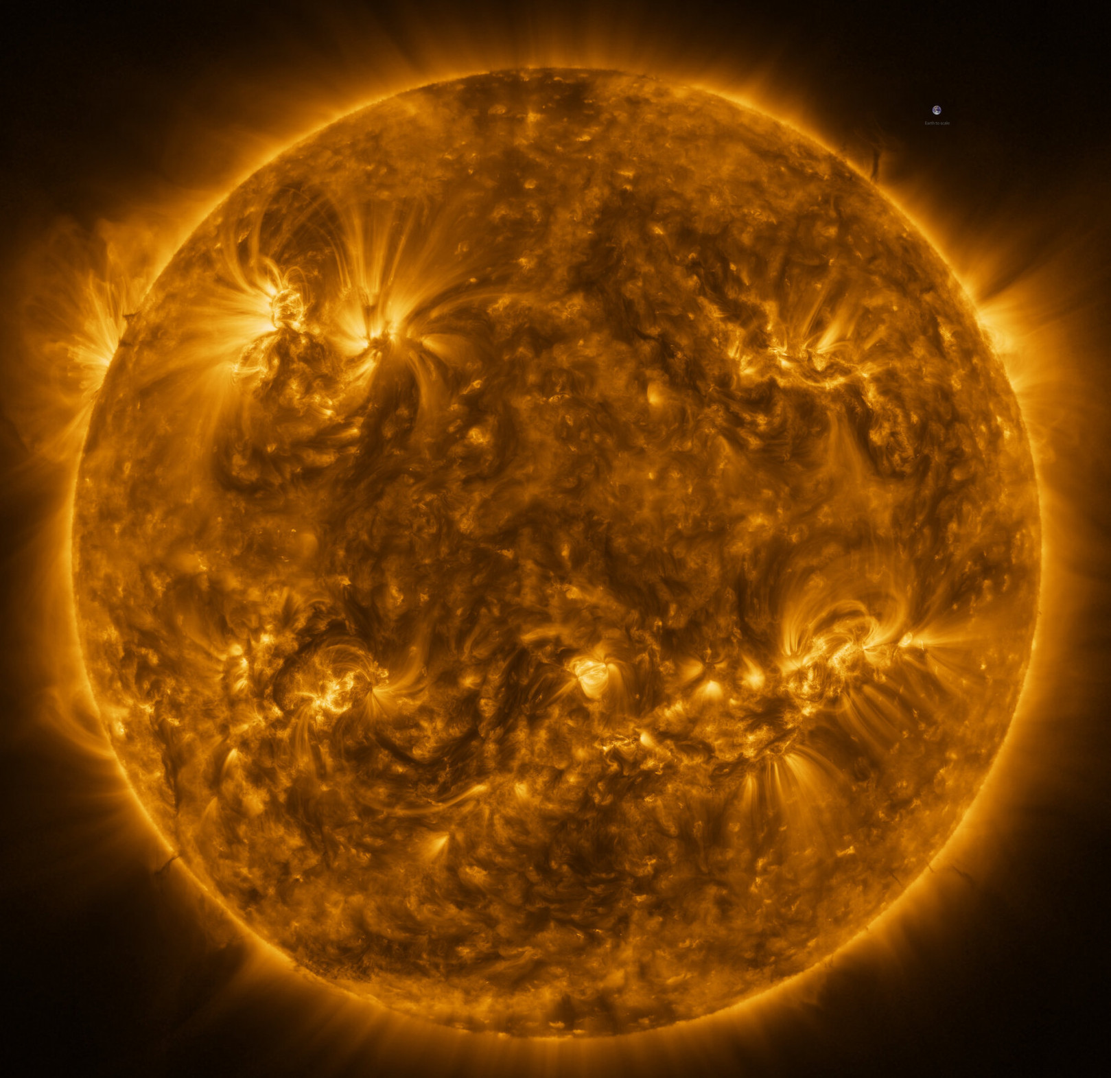 Słońce w wysokiej rozdzielczości zarejestrowane przez sondę Solar Orbiter / ESA / NASA / Solar Orbiter / EUI Team / Data Processing: E. Kraaikamp (ROB)